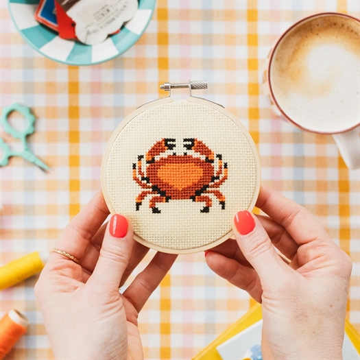 Cotton Clara Crab Beginner Cross Stitch Kit